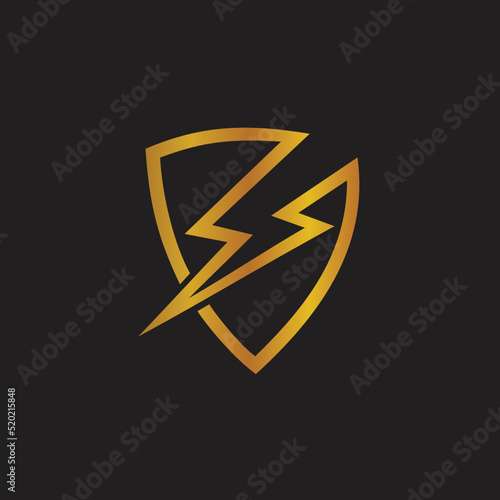 Free Download Thunder Shield Logo in Vector - GFXLoad