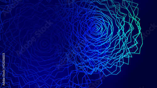 Abstract blue technology science and connecting background