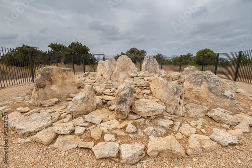 monumento megalítico , Ca Na Costa , 2.000 - 1.600 aC. a, comienzos de la edad de bronce, Formentera, balearic islands, Spain photo