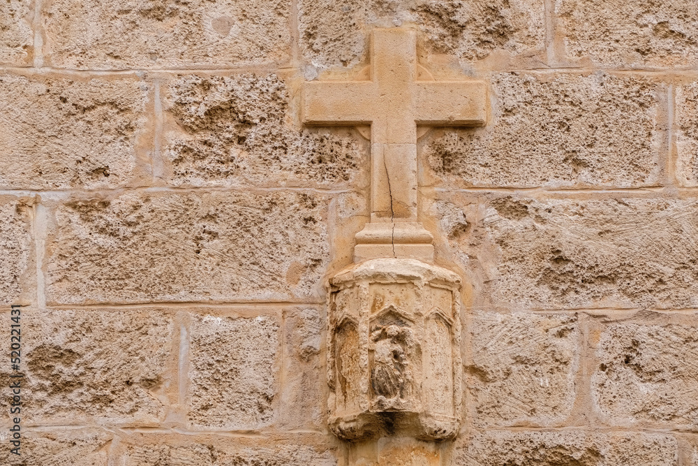 Creu Daurada,documentada en 1515, Llucmajor, Mallorca, balearic islands, Spain