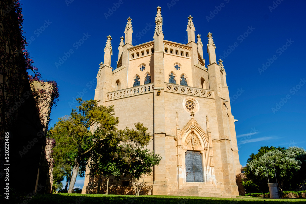 capilla,  obra del arquitecto Bartomeu Ferrà, segundo tercio del siglo XIX, casas de Sa Torre, Llucmajor, Mallorca, balearic islands, Spain