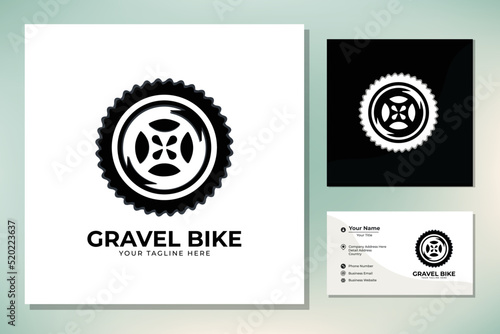 Bicycle crank logo icon sign vector illustration