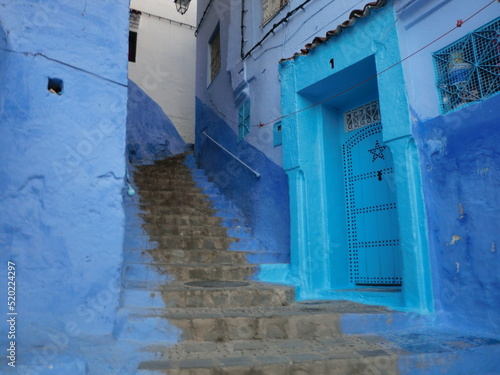 stairs in Chefchaouen © Yu