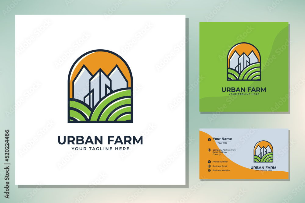 Fototapeta premium Urban Garden logo design
