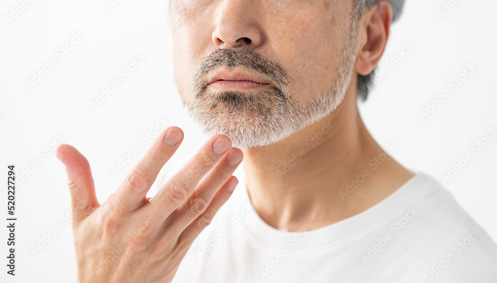 Obraz premium 髭・男性