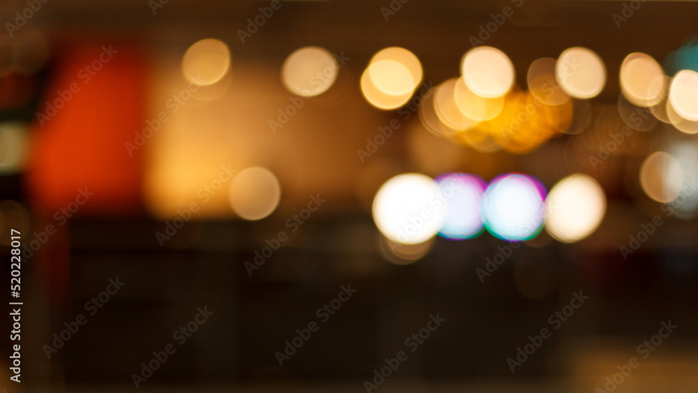 Gold blurred bokeh for background