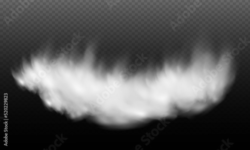 Fototapeta Naklejka Na Ścianę i Meble -  White vector cloudiness ,fog or smoke on dark checkered background.Set of Cloudy sky or smog over the city.Vector illustration.