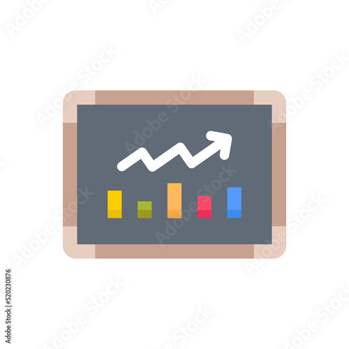 Stock Prediction icon in vector. Logotype