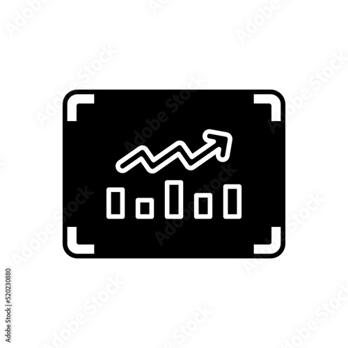 Stock Prediction icon in vector. Logotype