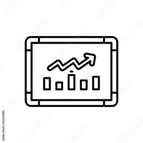 Stock Prediction icon in vector. Logotype