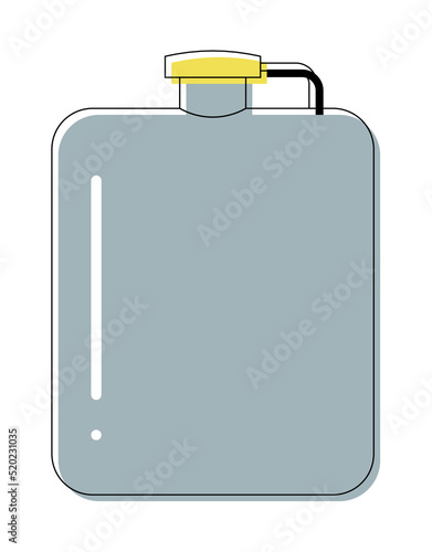 Flat colored icon of the hip flask