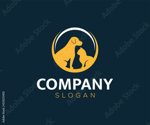 Modern Pet Logo. Pet Shop Logo Template. Animal care logo.