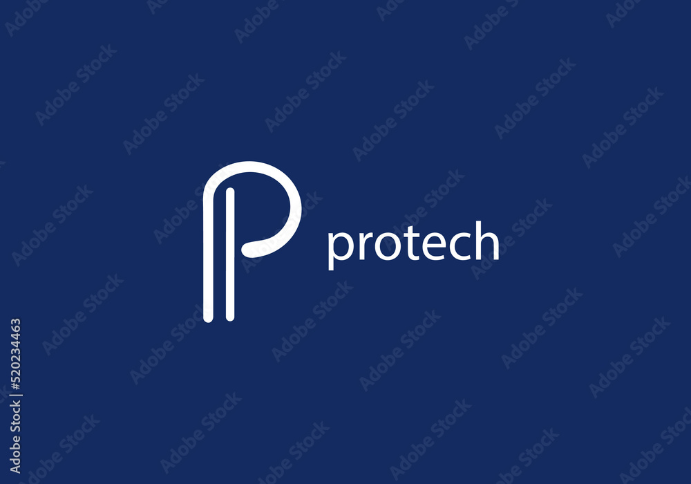 custom made wallpaper toronto digitalabstract, alphabet or letter P logo concept, hand-drawn abstract, creative vector logo for any business.Letter P Logo. P Letter Design, brand identity,