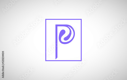 Wallpaper Mural abstract, alphabet or letter P logo concept, hand-drawn abstract, creative vector logo for any business.Letter P Logo. P Letter Design, brand identity, Torontodigital.ca