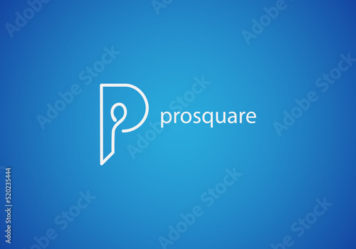 Wallpaper Mural abstract, alphabet or letter P logo concept, hand-drawn abstract, creative vector logo for any business.Letter P Logo. P Letter Design, brand identity, Torontodigital.ca