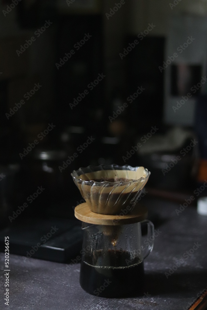 Pouring coffee into a cup Pouring coffee into a cup