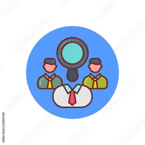 Find Right Candidate icon in vector. Logotype