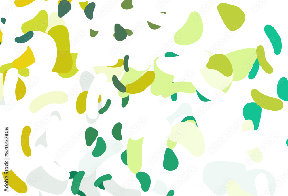 Light Blue, Yellow vector backdrop with abstract shapes.