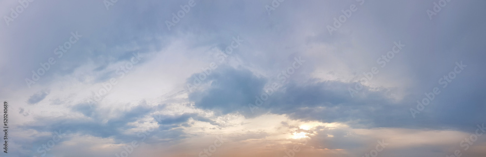 Fresh romantic sky clouds texture background