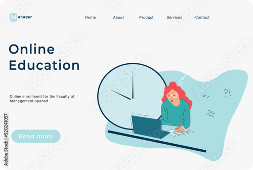 landing page and mobile 
 app for the university website