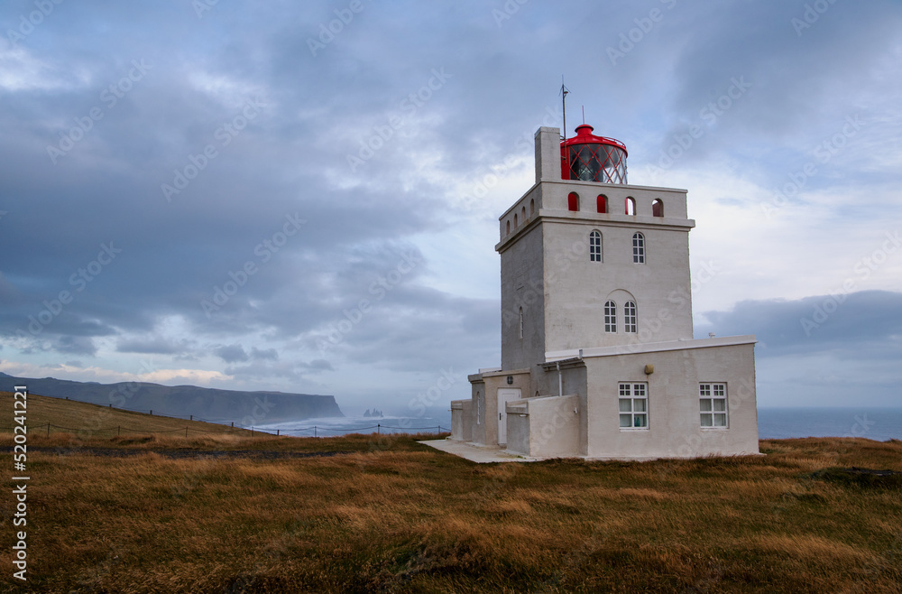 Dyrhólaey Lighthouse near Vik in Southern Iceland