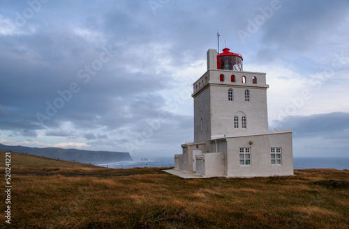 Dyrhólaey Lighthouse near Vik in Southern Iceland