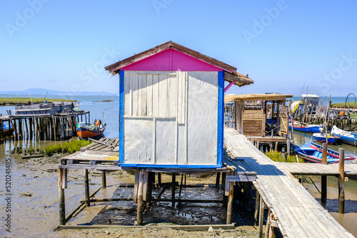 Old fishing cabin in the pier