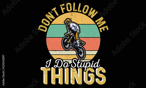 Dirt Bike T-shirt Design lovers