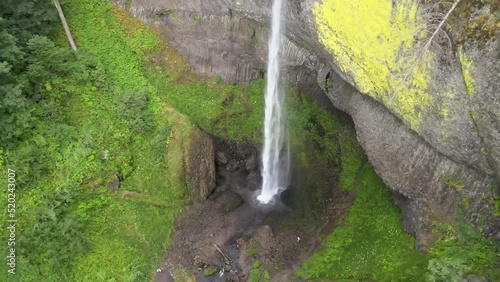 Latourell Fall, Oregon.  One of the most beautiful waterfalls in the Columbia River Gorge. photo