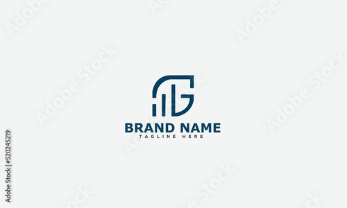 Logo design letter GM . Elegant modern. Vector template.