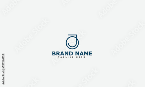 Logo design letter JO . Elegant modern. Vector template.