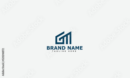 Logo design letter GM . Elegant modern. Vector template.