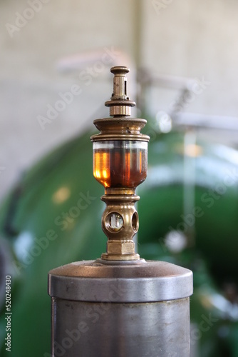Appeltern, The Netherlands. 30-07-2022. Oil lubricator from Steam pumping station "De Tuut" near river de Meuse.