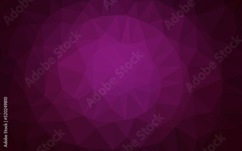 Dark Pink vector triangle mosaic template.