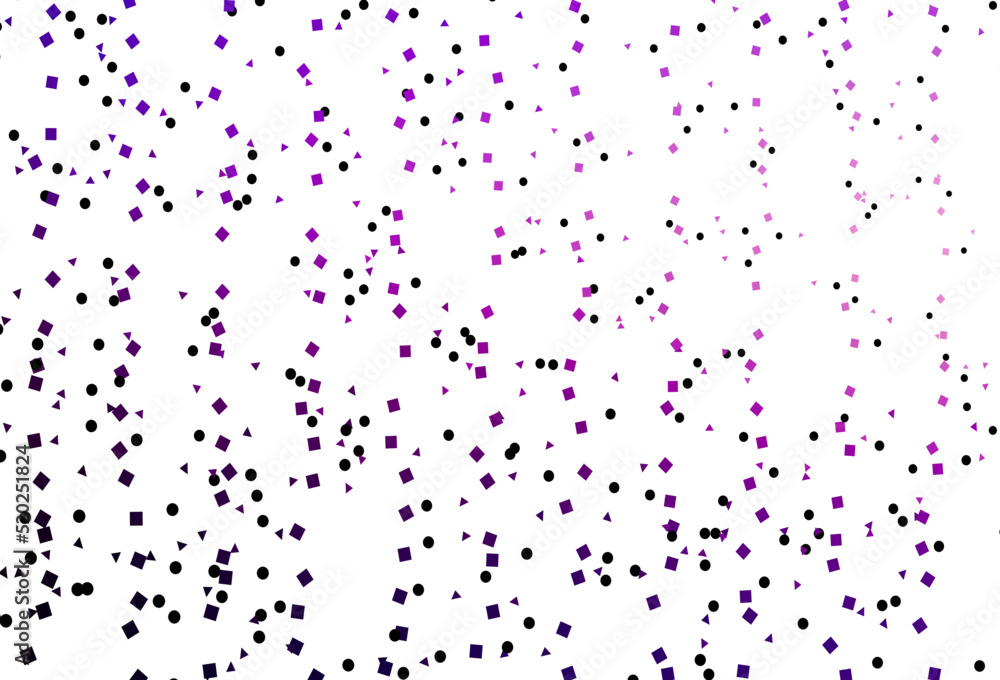 Light Purple vector cover in polygonal style with circles.