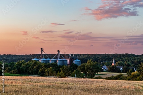 view of drove near kreuzau during sunset