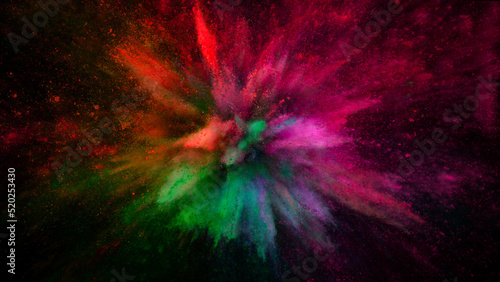 Freeze motion shot of color...