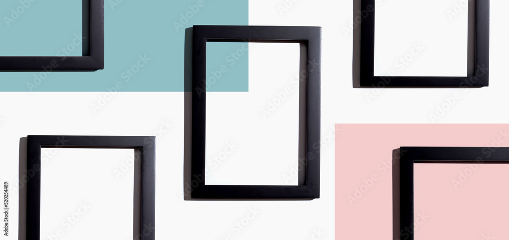 Blank rectangle picture frames with copy space Blank rectangle picture frames with copy space
