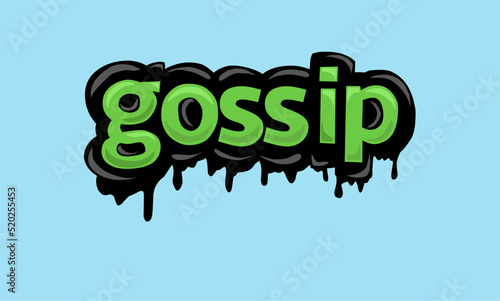 GOSSIP background writing vector design