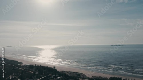 An top view of the beach photo