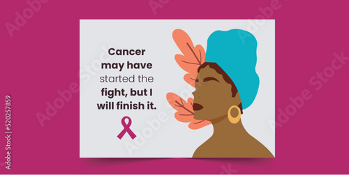Cancer may have started the fight but I will finish it - Breast Cancer Card for African Women