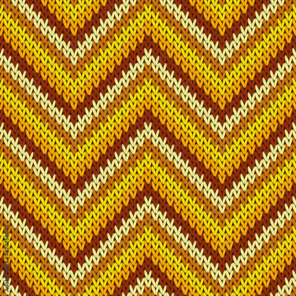Cozy zigzag chevron stripes knitted texture