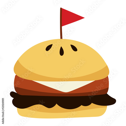 Cheese Burger BBQ Yummy Grill design