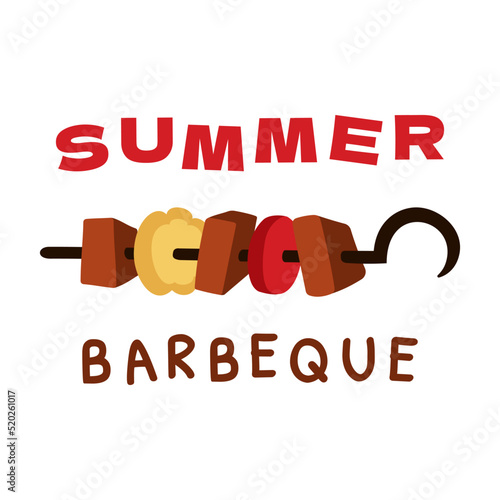 Kebab BBQ Yummy Grill design
