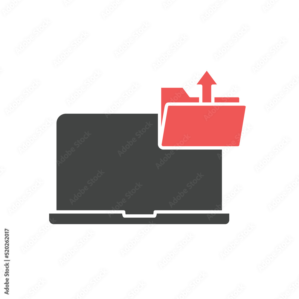 Upload folder icons symbol vector elements for infographic web Upload folder icons symbol vector elements for infographic web