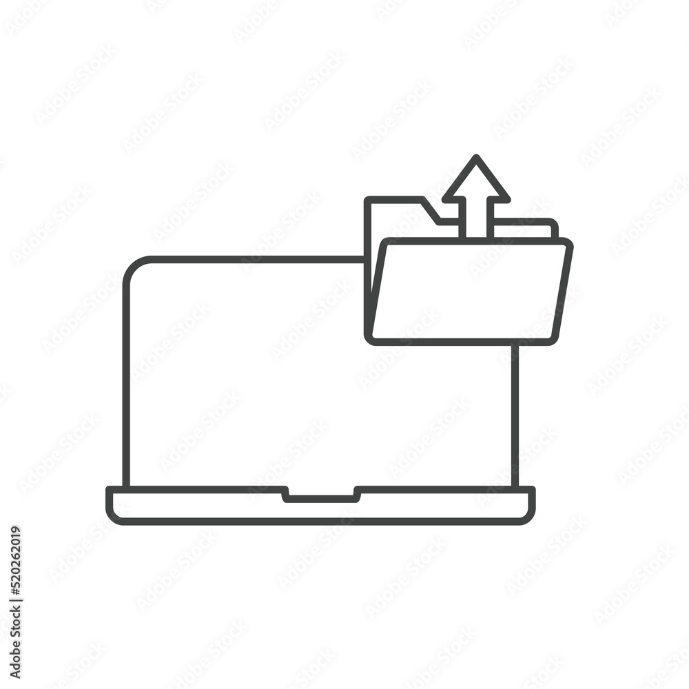 Upload folder icons symbol vector elements for infographic web Upload folder icons symbol vector elements for infographic web