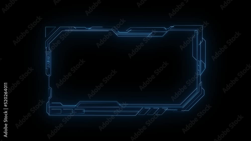 Tech Hud Frame Hud Frame Digital Technology Plexus Lines, Technology HUD template ...