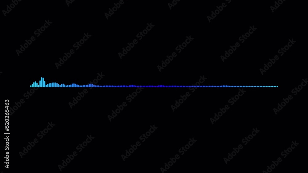 Colorful digital audio equalizer audio spectrum simulation on