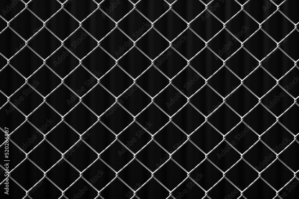 metal mesh,in the photo a mesh on a gray background