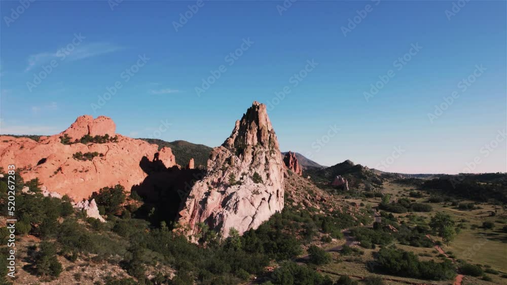 Garden of the Gods Colorado Drone View 12 4K features a view from a